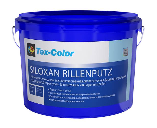 Штукатурка Siloxan Rillenputz